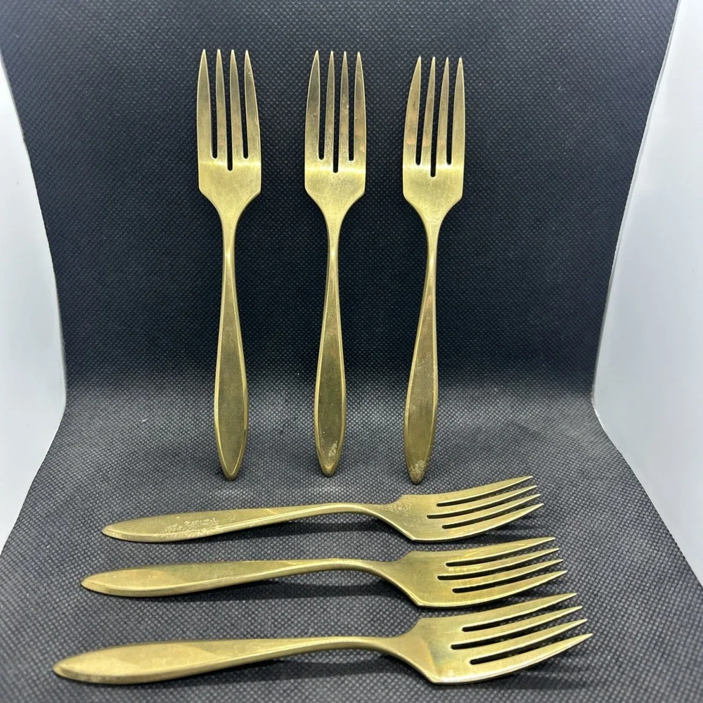 6 Vintage A.B. Dirigold Dirilyte Sweden Goldware Regal 6.25